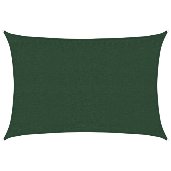 Sonnensegel 160 g/m² Dunkelgrün 3,5x4,5 m HDPE