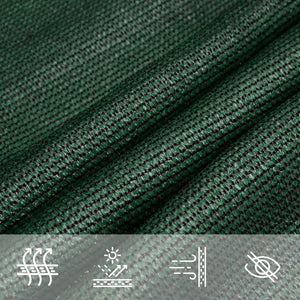 Sonnensegel 160 g/m² Dunkelgrün 3,5x4,5 m HDPE