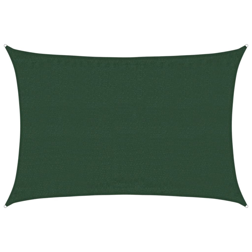 vidaXL Voile d'ombrage 160 g/m² Vert foncé 3,5x5 m HDPE