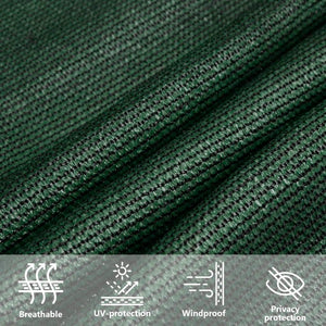 Sonnensegel 160 g/m² Dunkelgrün 3,5x5 m HDPE