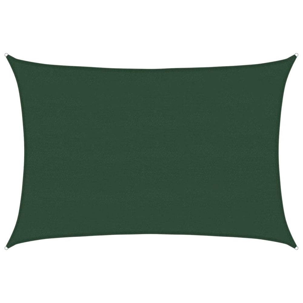 vidaXL Voile d'ombrage 160 g/m² Vert Foncé 5x7 m HDPE