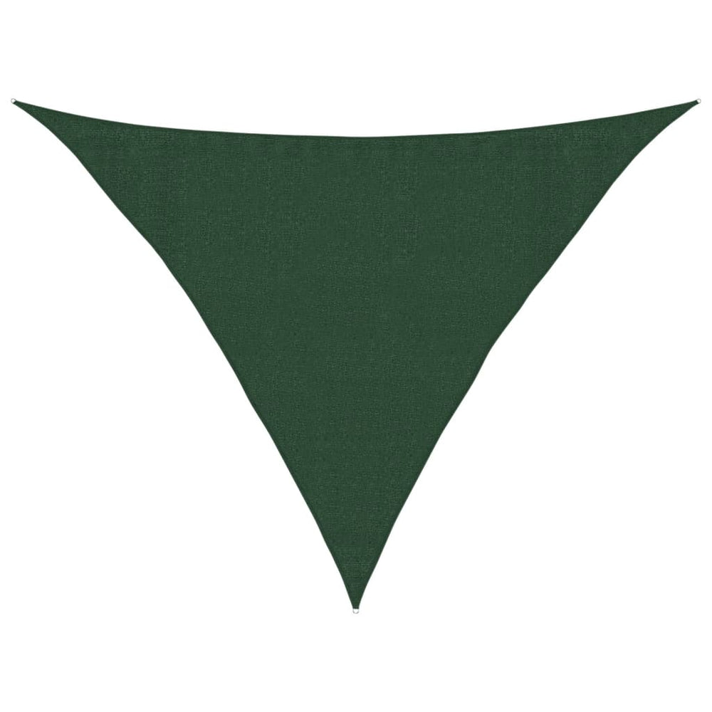 vidaXL Voile d'ombrage 160 g/m² Vert foncé 3,5x3,5x4,9 m HDPE