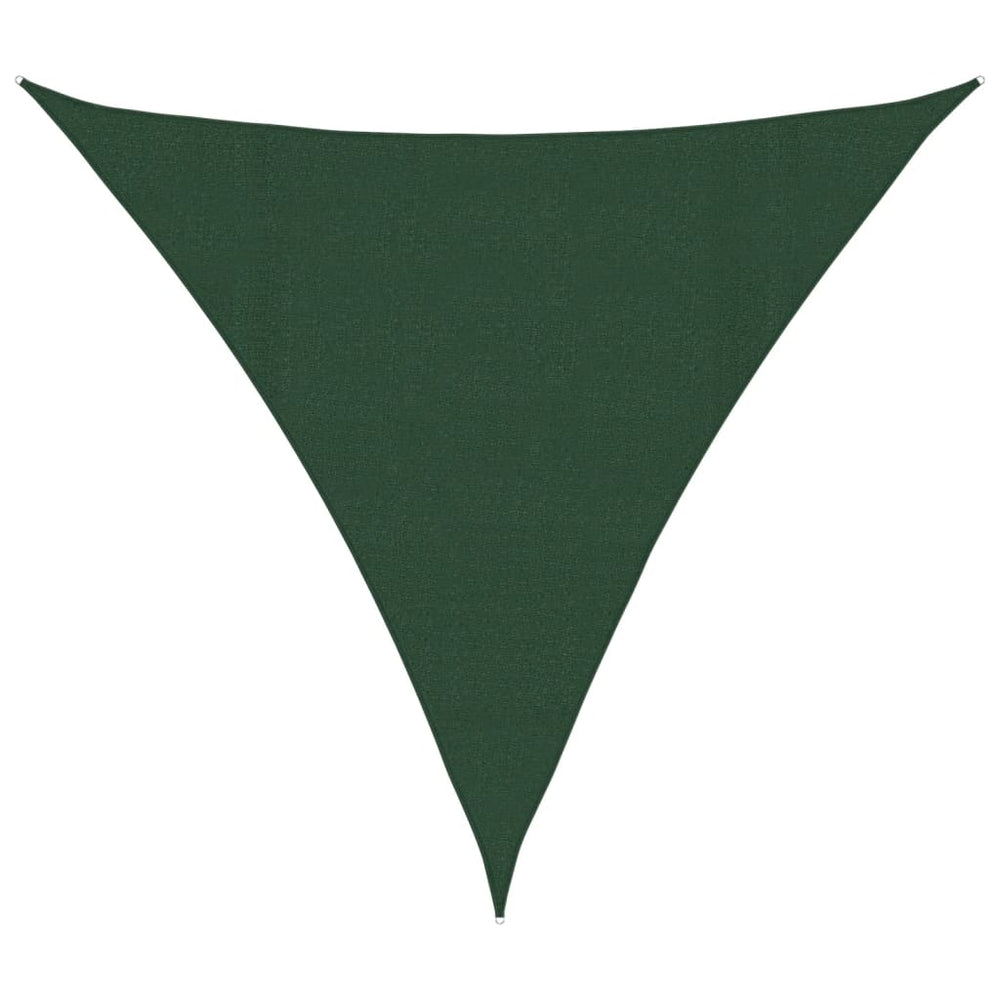 vidaXL Voile d'ombrage 160 g/m² Vert foncé 4x4x4 m HDPE