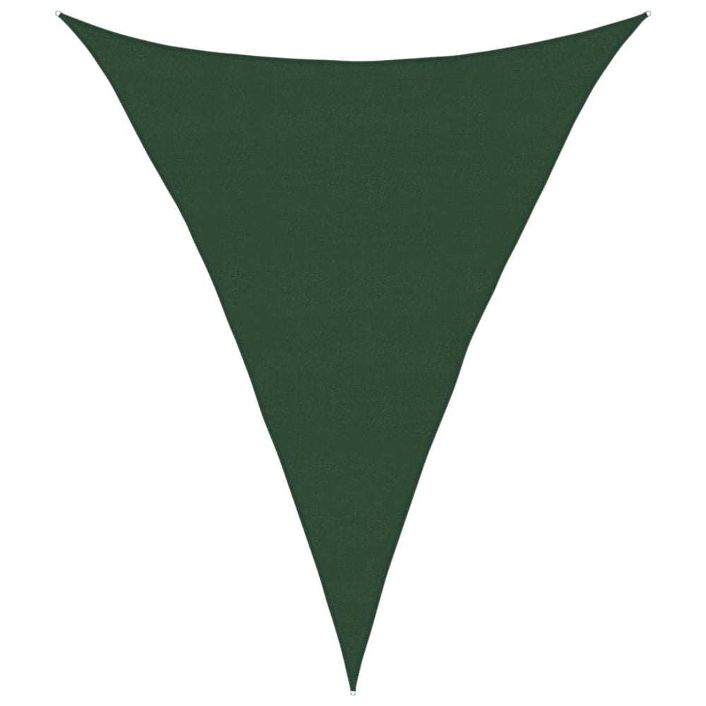 vidaXL Voile d'ombrage 160 g/m² Vert foncé 5x6x6 m PEHD
