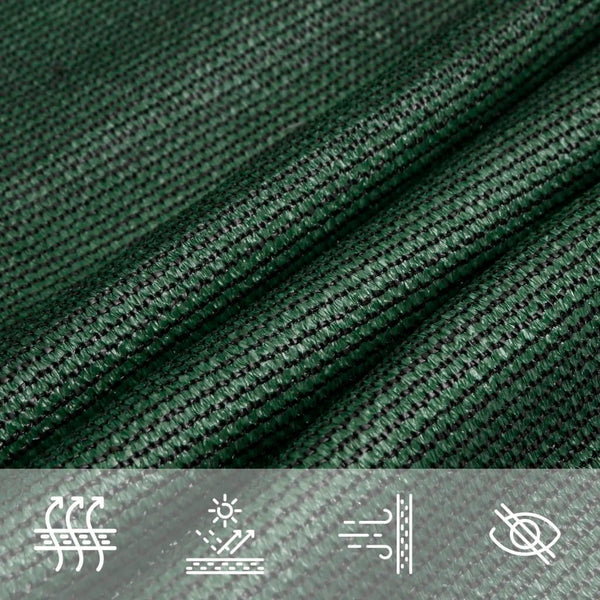 Sonnensegel 160 g/m² Dunkelgrün 5x6x6 m HDPE
