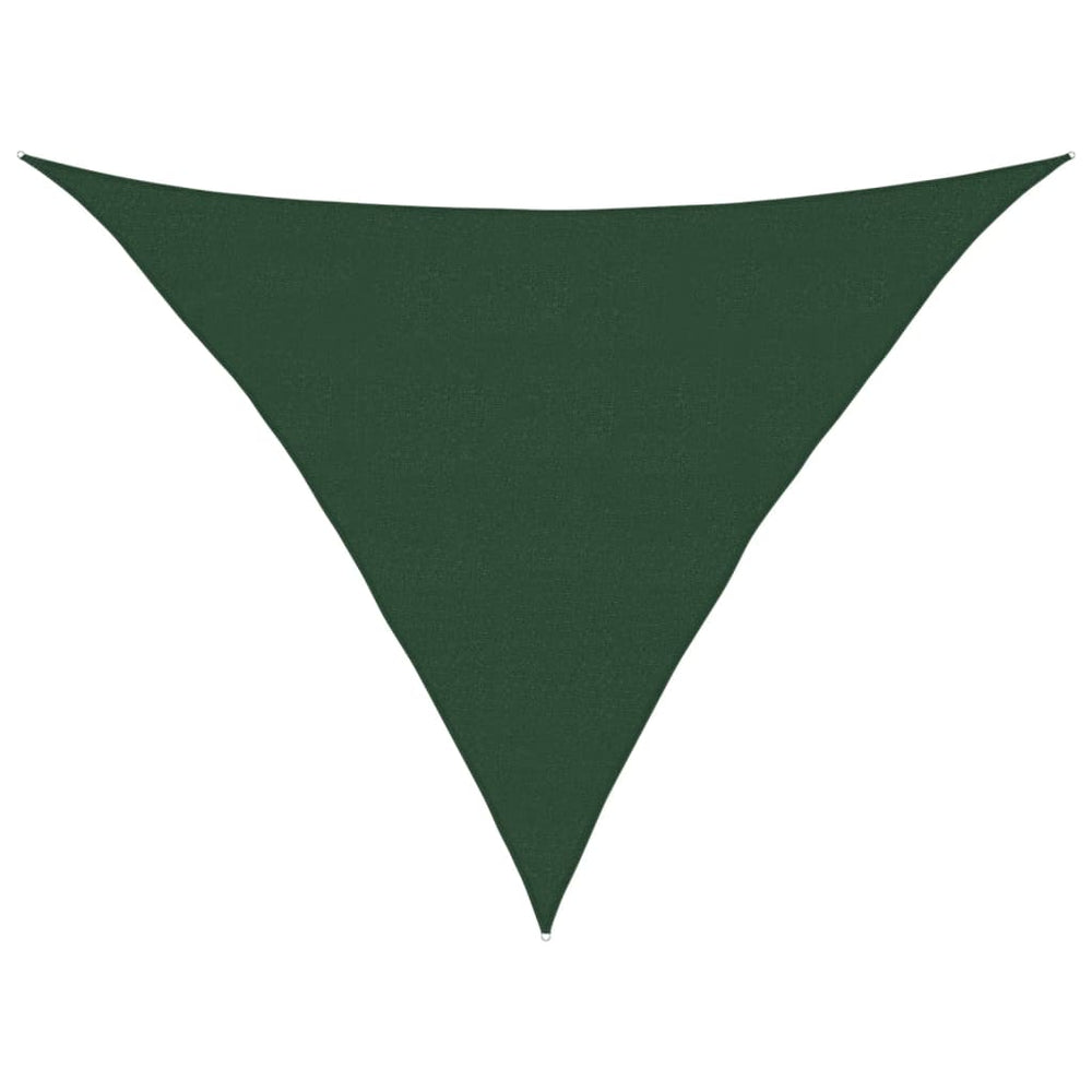 vidaXL Voile d'ombrage 160 g/m² vert foncé 5x5x6 m en HDPE