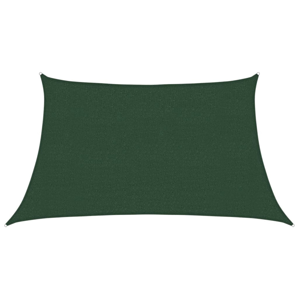 vidaXL Voile d'ombrage 160 g/m² Vert foncé 3/4x2 m HDPE