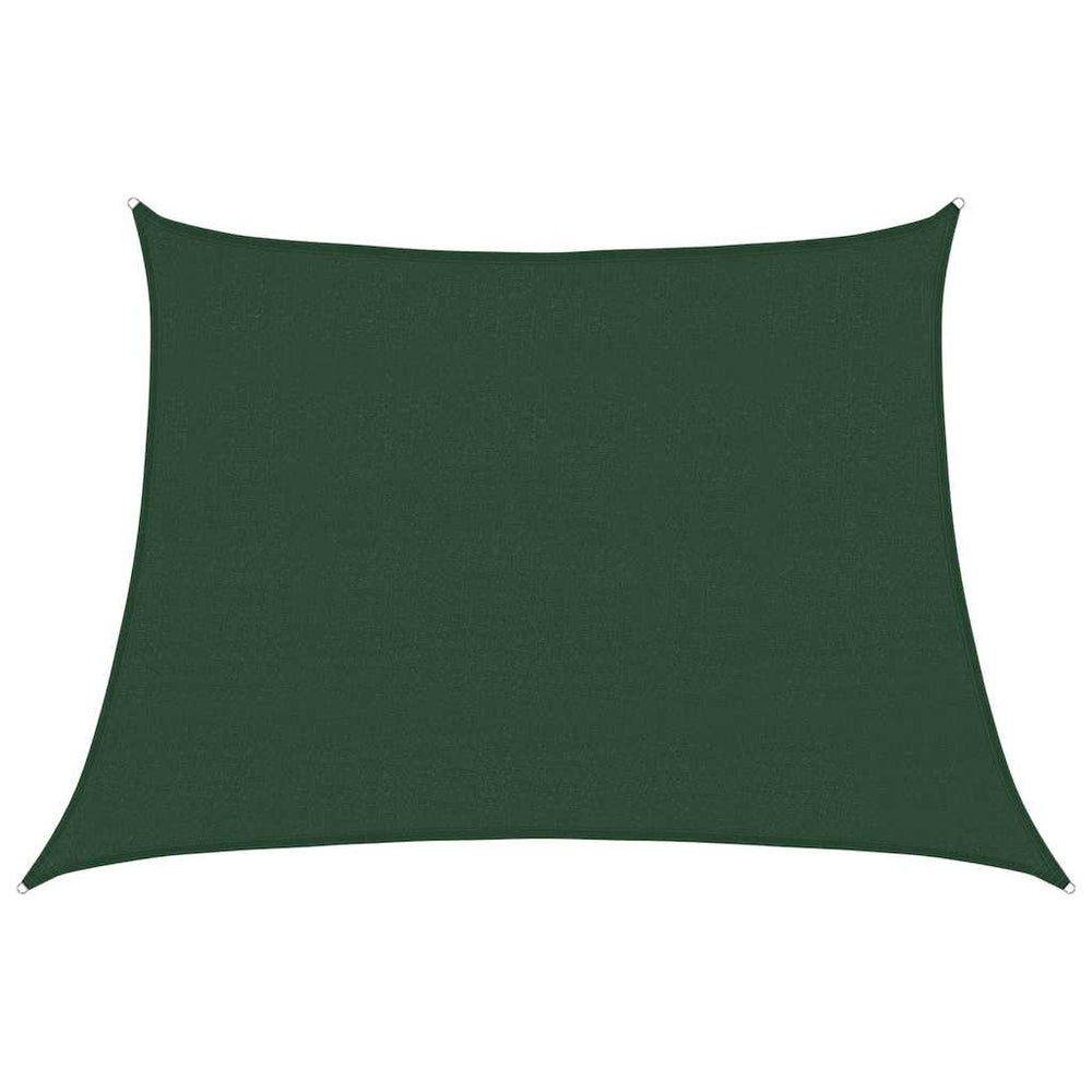 vidaXL Voile d'ombrage 160 g/m² Forme trapézoïdale Vert foncé 4/5x3 m HDPE