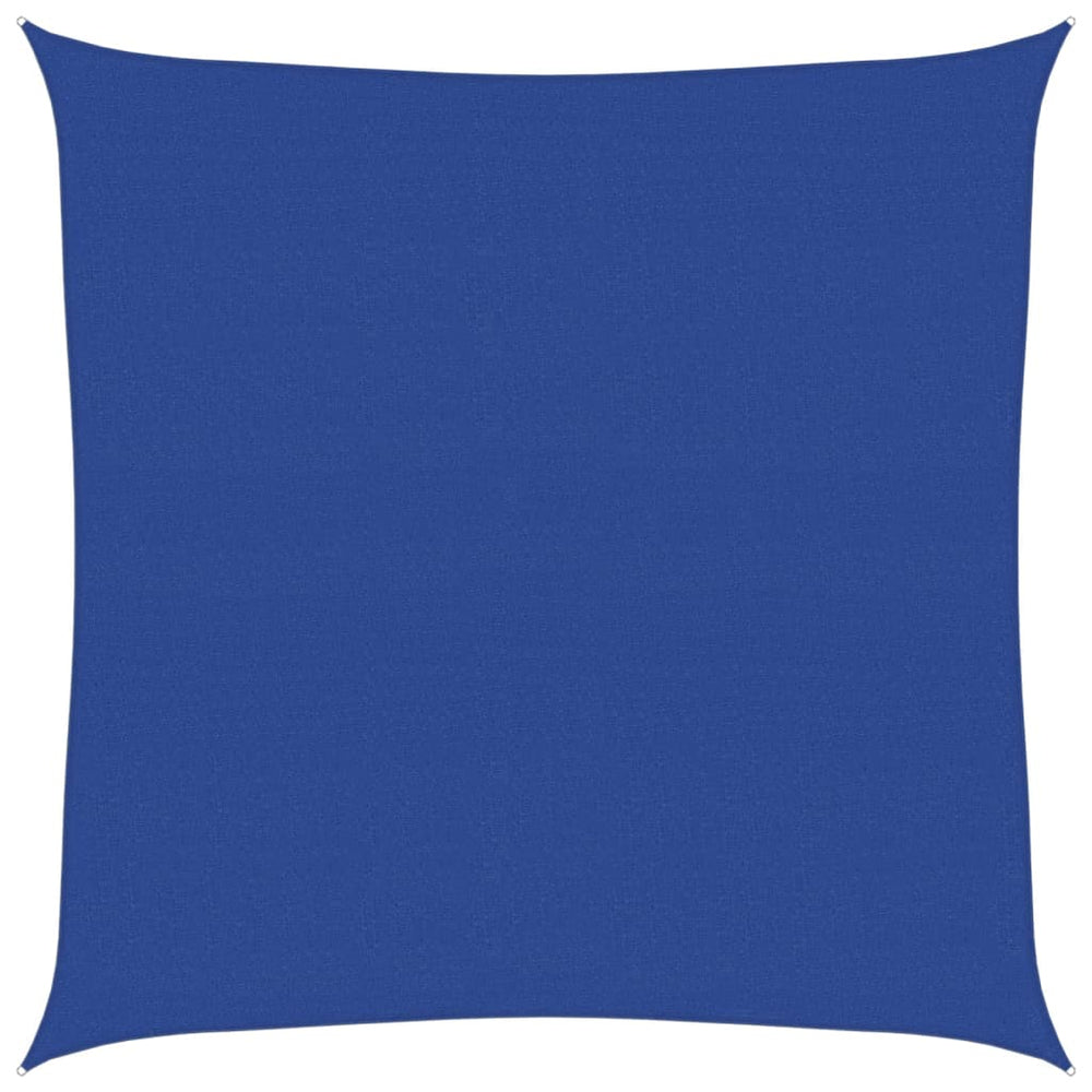 vidaXL Voile d'ombrage 160 g/m² Carré Bleu 7x7 m HDPE