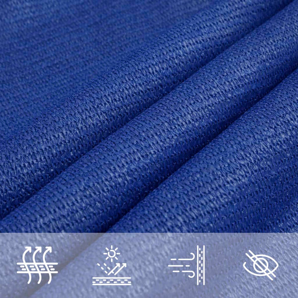 Sonnensegel 160 g/m² Quadratisch Blau 7x7 m HDPE