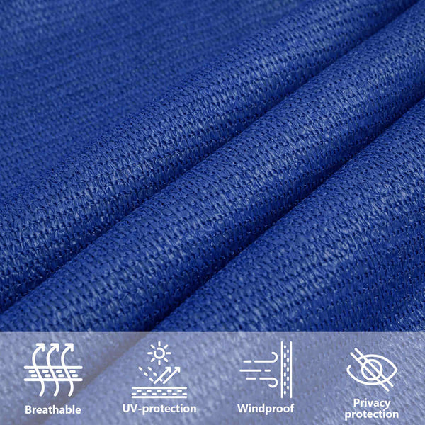 Sonnensegel 160 g/m² Quadratisch Blau 7x7 m HDPE