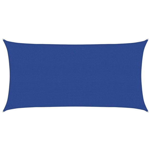 Sonnensegel 160 g/m² Blau 2,5x4,5 m HDPE