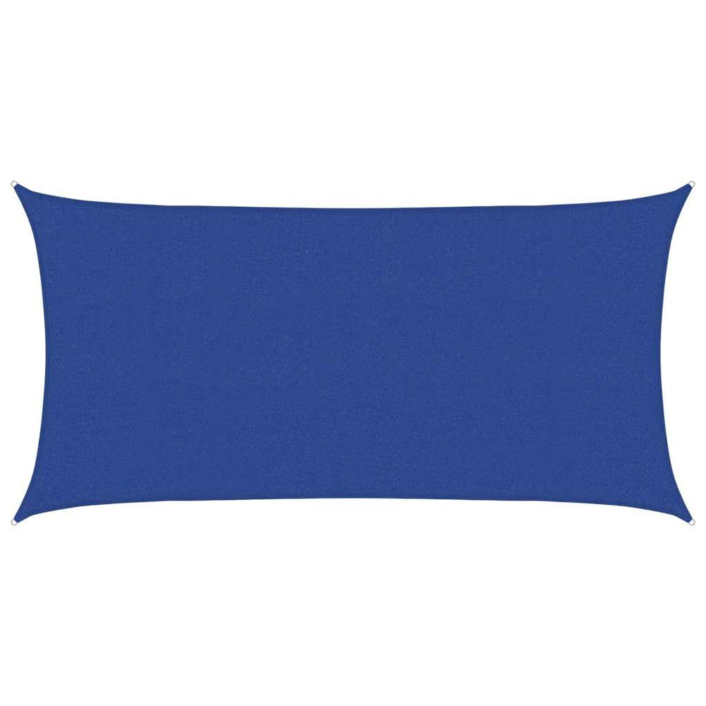 vidaXL Voile d'ombrage rectangulaire 160 g/m² Bleu 2,5x5 m HDPE