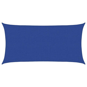 Sonnensegel 160 g/m² Rechteckig Blau 2,5x5 m HDPE