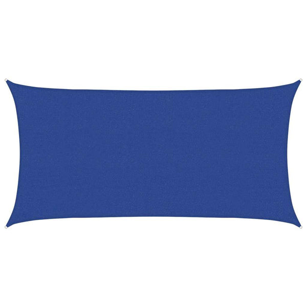 Sonnensegel 160 g/m² Rechteckig Blau 2,5x5 m HDPE