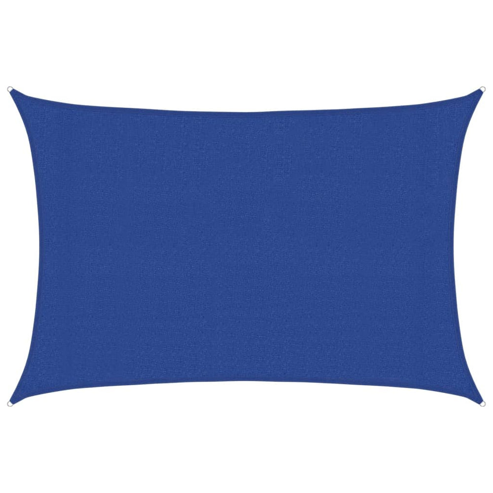 vidaXL Voile d'ombrage rectangulaire 160 g/m² bleu 3x5 m en PEHD