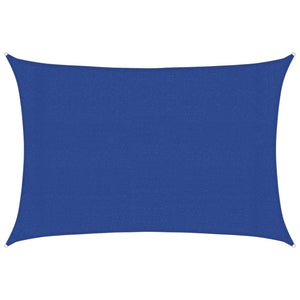 Sonnensegel 160 g/m² Rechteckig Blau 3x5 m HDPE