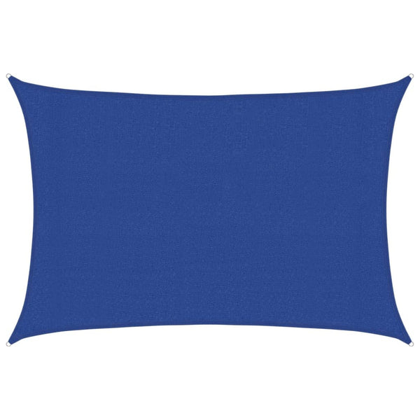 Sonnensegel 160 g/m² Rechteckig Blau 3x5 m HDPE