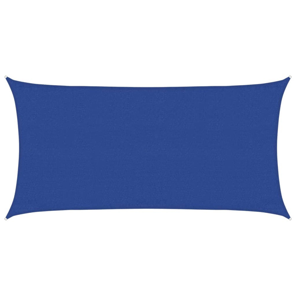 vidaXL Voile d'ombrage rectangulaire 160 g/m² HDPE Bleu 3x6 m