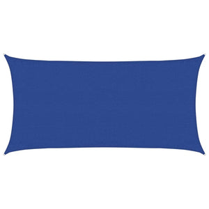 Sonnensegel 160 g/m² Rechteckig Blau 3x6 m HDPE