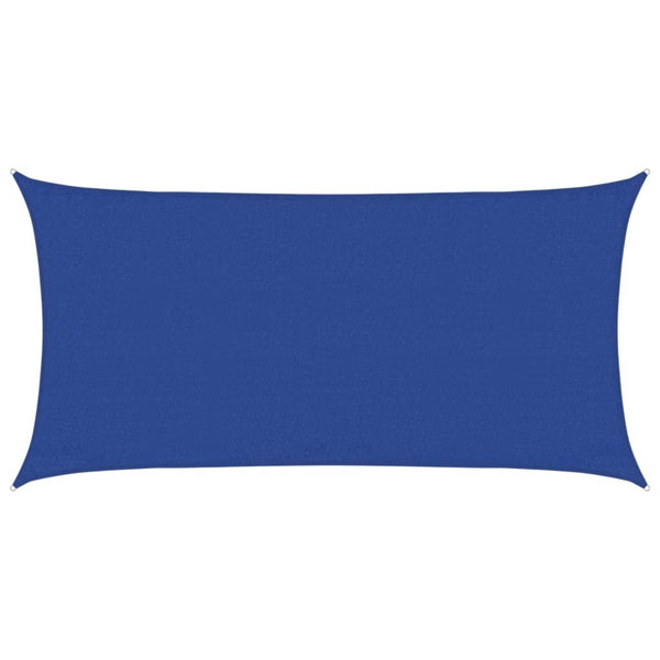 Sonnensegel 160 g/m² Rechteckig Blau 3x6 m HDPE