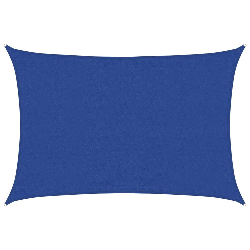 vidaXL Voile d'ombrage rectangulaire 160 g/m² Bleu 3,5x5 m en PEHD