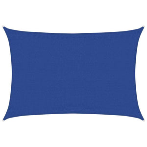 Sonnensegel 160 g/m² Rechteckig Blau 3,5x5 m HDPE