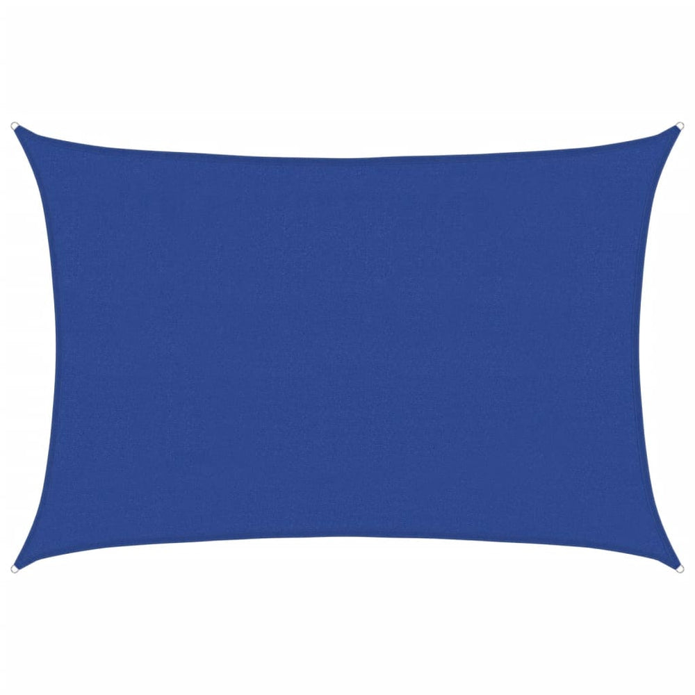 vidaXL Voile d'ombrage rectangulaire bleu 4x5 m HDPE 160 g/m²