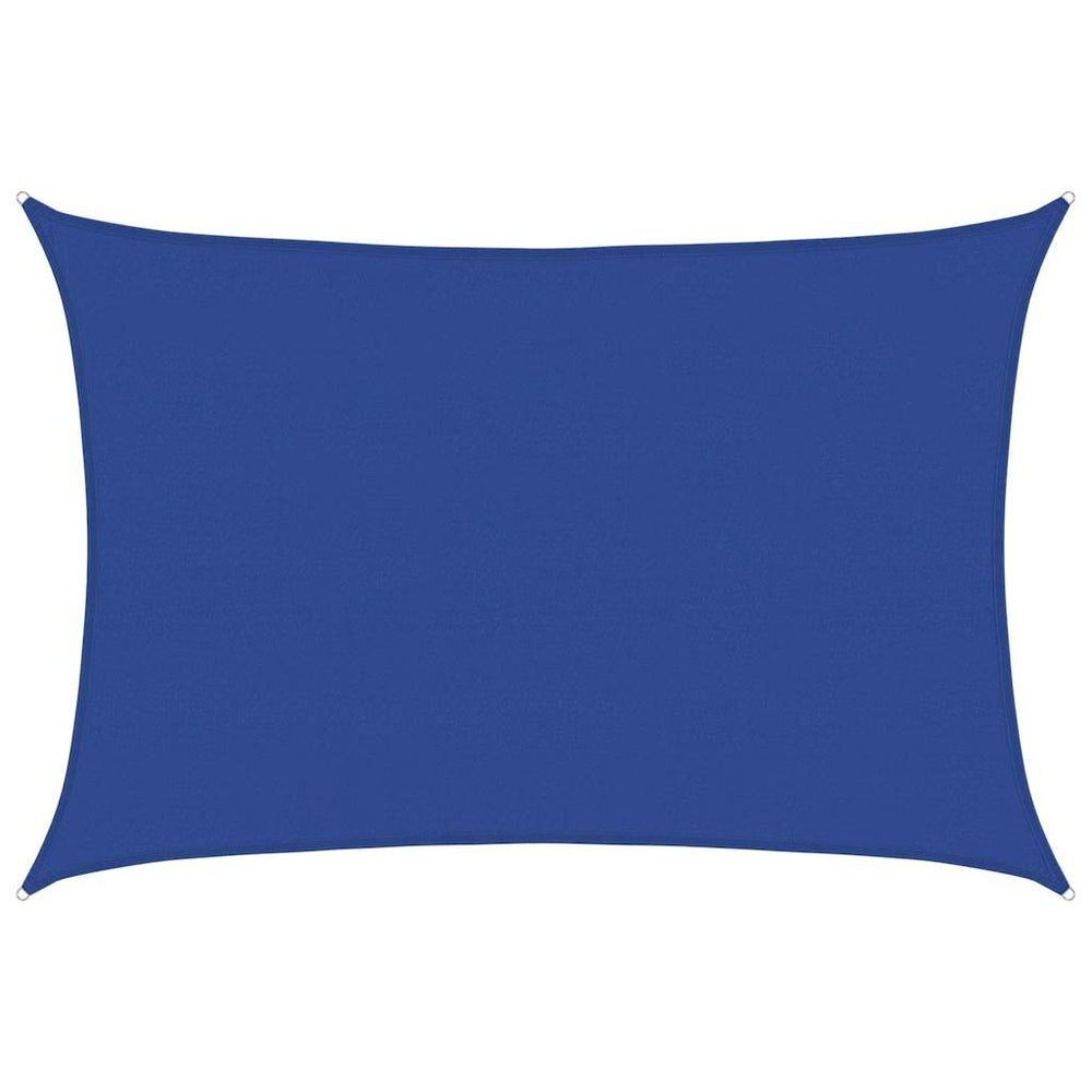 vidaXL Voile d'ombrage rectangulaire 160 g/m² HDPE bleu 5x6 m