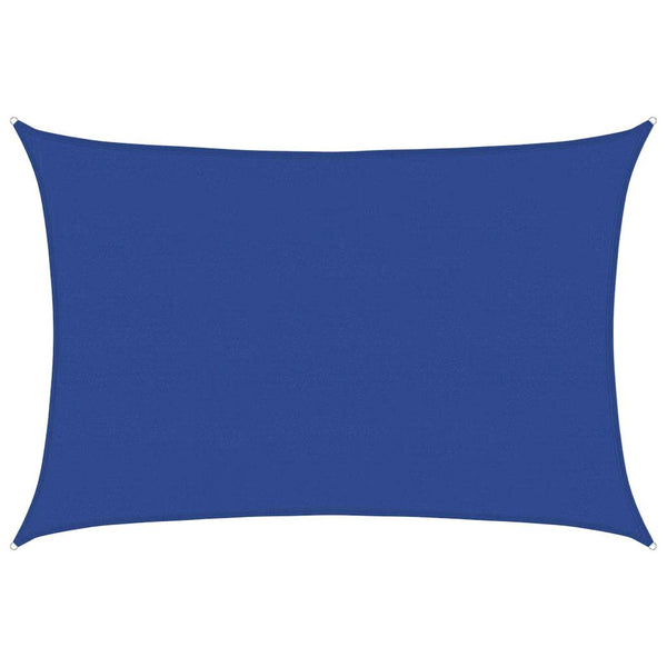 Sonnensegel 160 g/m² Rechteckig Blau 5x6 m HDPE