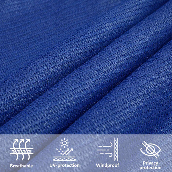 Sonnensegel 160 g/m² Rechteckig Blau 5x8 m HDPE