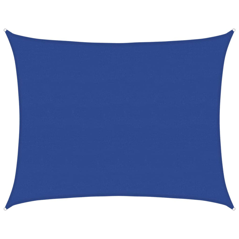 vidaXL Voile d'ombrage rectangulaire bleu 6x8 m 160 g/m² HDPE