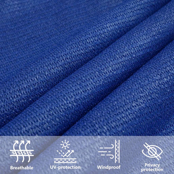 Sonnensegel 160 g/m² Rechteckig Blau 6x8 m HDPE