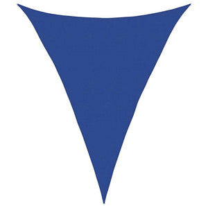 vidaXL Voile d'ombrage triangulaire bleu 160 g/m² 5x6x6 m PEHD