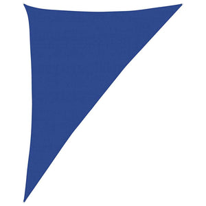 Sonnensegel 160 g/m² Dreieckig Blau 4x5x6,8 m HDPE