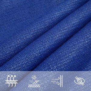 Sonnensegel 160 g/m² Dreieckig Blau 4x5x6,8 m HDPE
