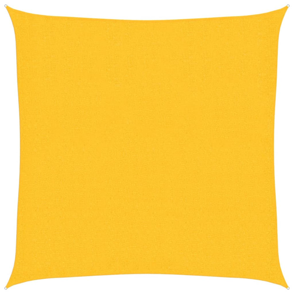 vidaXL Voile d'ombrage 160 g/m² Jaune 2,5x2,5 m PEHD