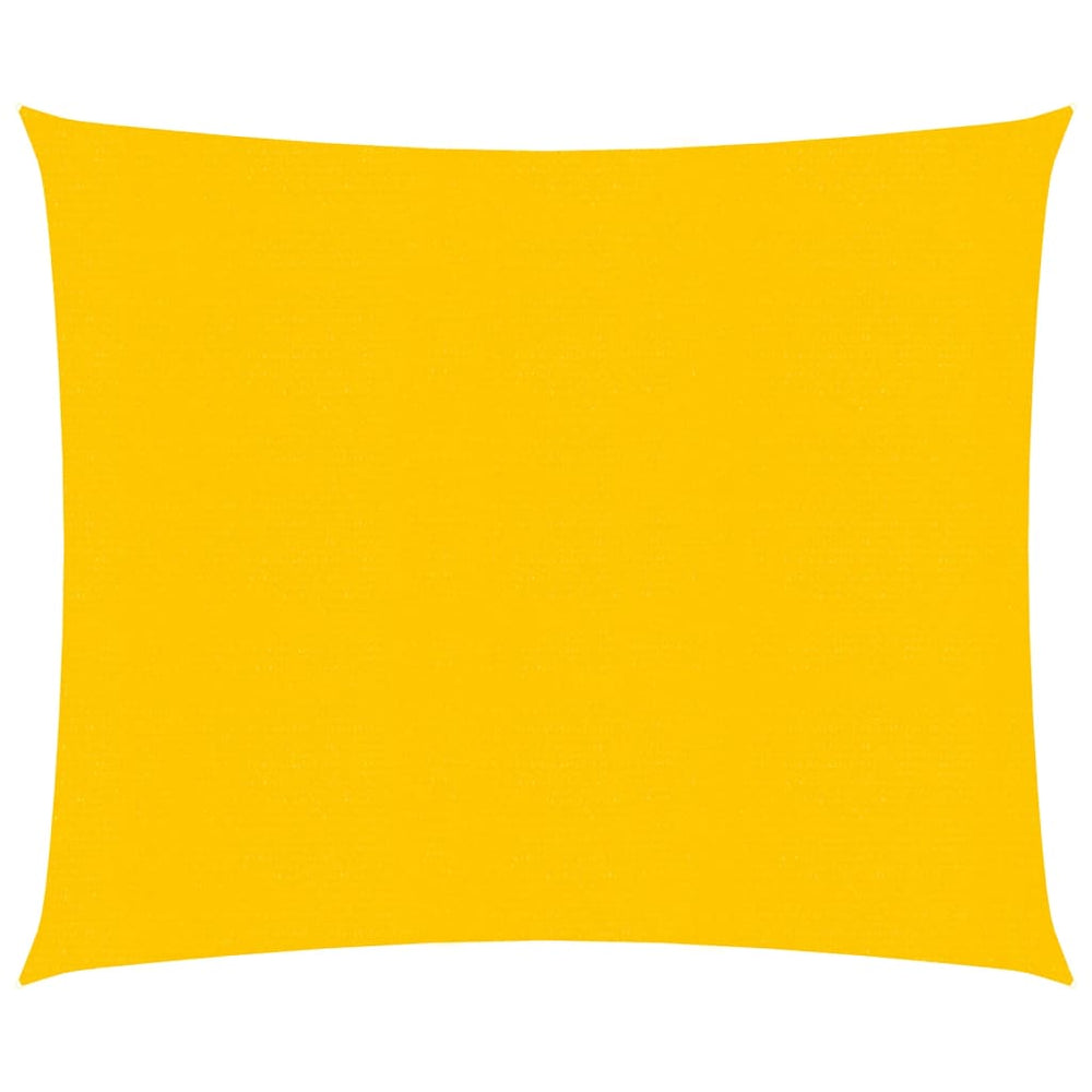 vidaXL Voile d'ombrage 160 g/m² Carré Jaune 4x4 m PEHD
