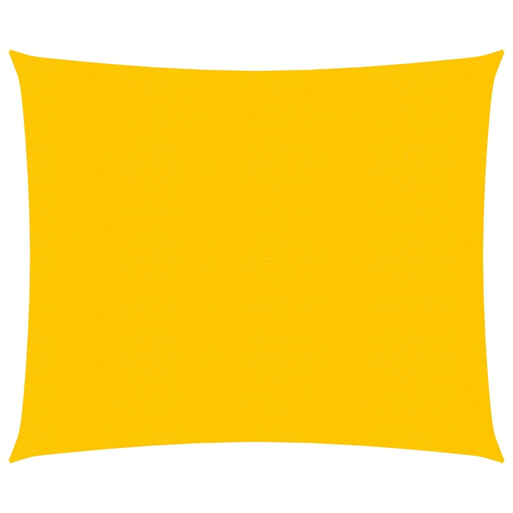 vidaXL Voile d'ombrage Carré 5x5 m HDPE 160 g/m² Jaune