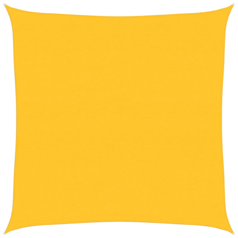 vidaXL Voile d'ombrage 160 g/m² Carré Jaune 6x6 m PEHD