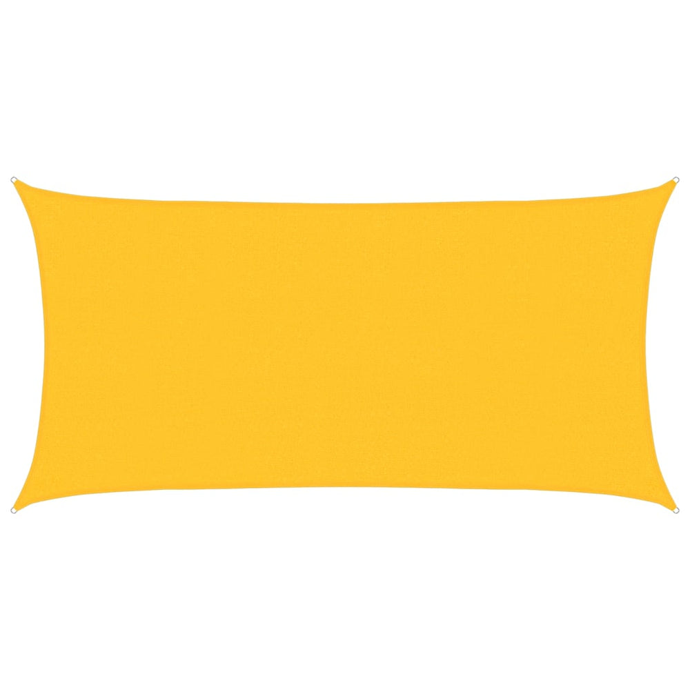 vidaXL Voile d'ombrage rectangulaire jaune 2x3,5 m 160 g/m² en HDPE
