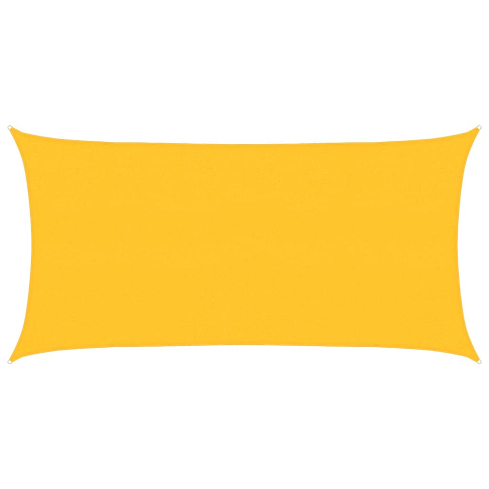 vidaXL Voile d'ombrage 160 g/m² jaune 2,5x5 m en PEHD