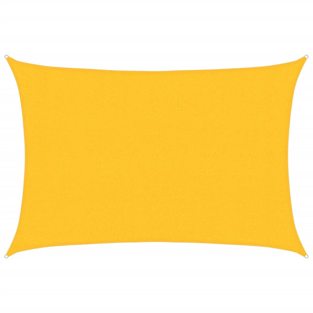 vidaXL Voile d'ombrage 160 g/m² Jaune 3x4 m HDPE