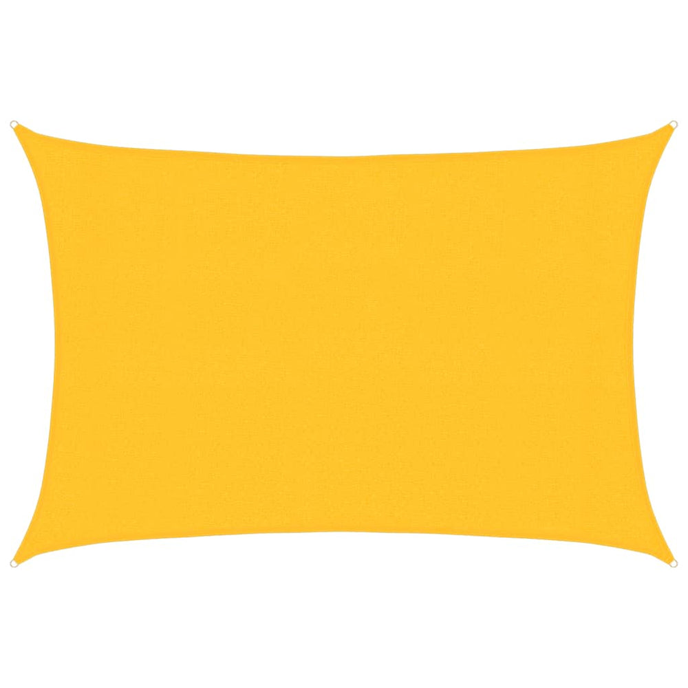 vidaXL Voile d'ombrage 160 g/m² Jaune 3x4,5 m PEHD