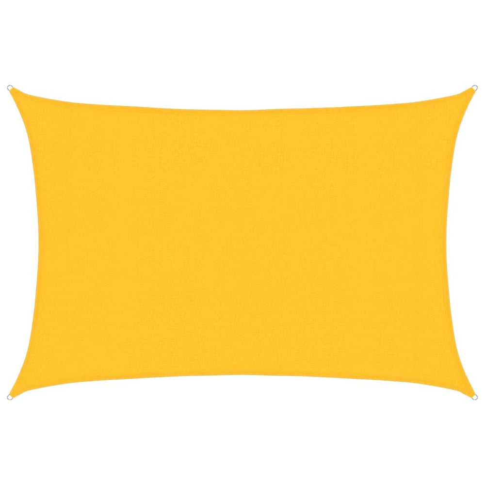 vidaXL Voile d'ombrage 160 g/m² Jaune 3x5 m HDPE