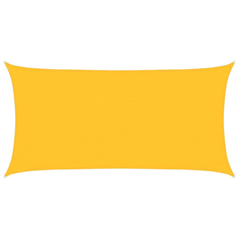 vidaXL Voile d'ombrage 160 g/m² Jaune 3x6 m PEHD
