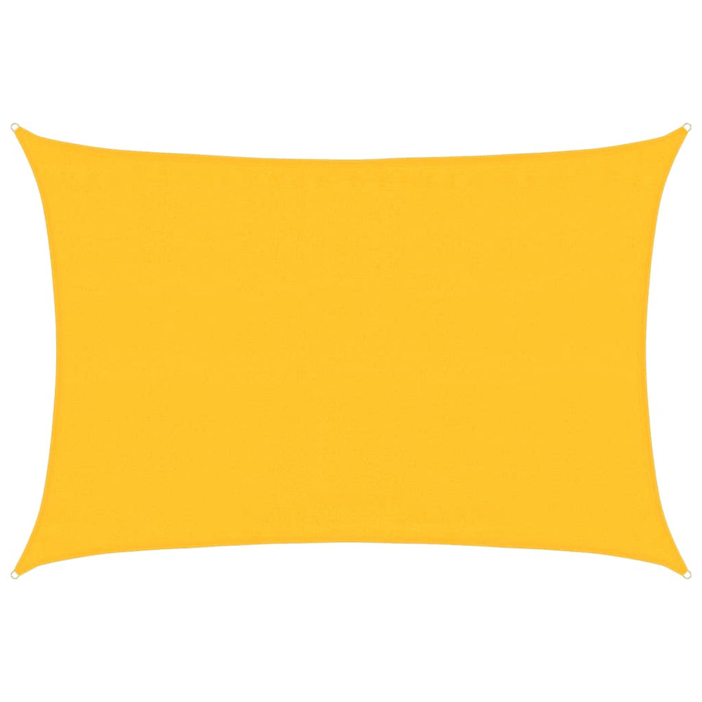 vidaXL Voile d'ombrage rectangulaire 160 g/m² jaune 3,5x4,5 m en PEHD