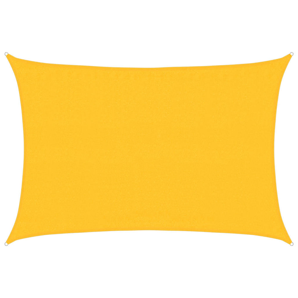 vidaXL Voile d'ombrage rectangulaire 160 g/m² jaune 3,5x5 m en HDPE