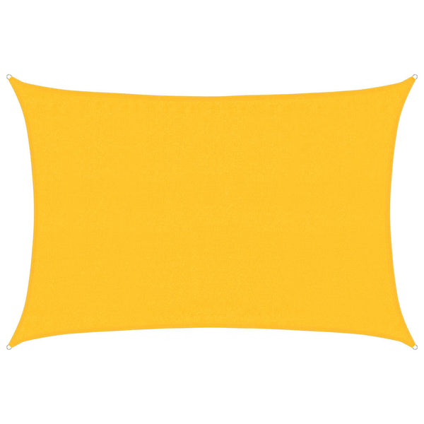 Sonnensegel 160 g/m² Rechteckig Gelb 3,5x5 m HDPE