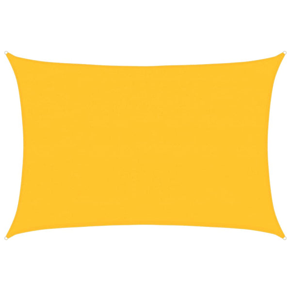 vidaXL Voile d'ombrage rectangulaire 160 g/m² Jaune 4x5 m HDPE